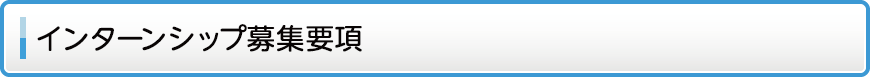 インターンシップ募集要領 インターンシップ募集要領